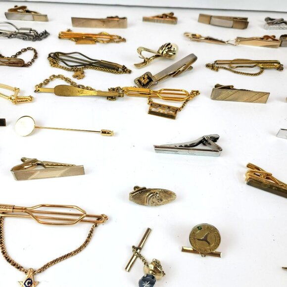 Mens Accessories Lot of Tie Bars, Tie Tacks, Money Clips, Cuff Links JH1354 - Picture 5 of 8